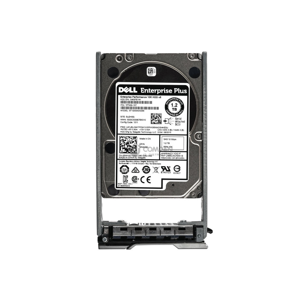 RWV5D CMP DELL HDD 1.2TB 10K SAS 12G 2.5" SFF HOT-SWAP FOR DELL COMPELLENT